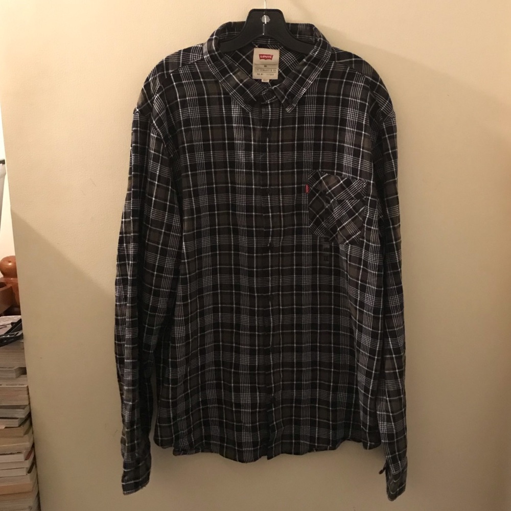 Levis cactus green flannel